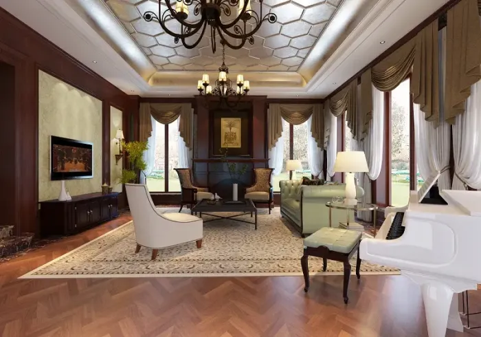 美式-570平米别墅-装修样板间