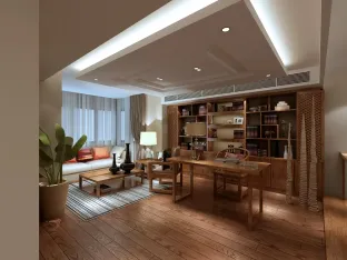 四居室书房书柜效果图