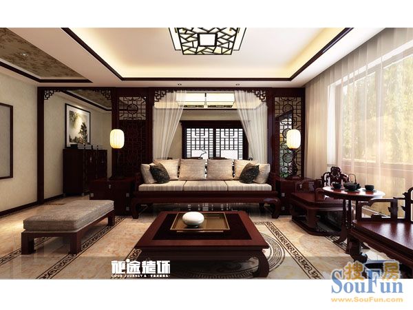 碧水兰庭-中式古典-三居室