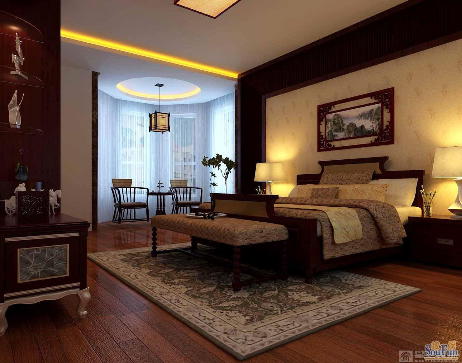 中海公寓-中式古典-四居室