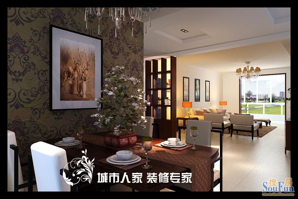 安苑小区-中式古典-三居室