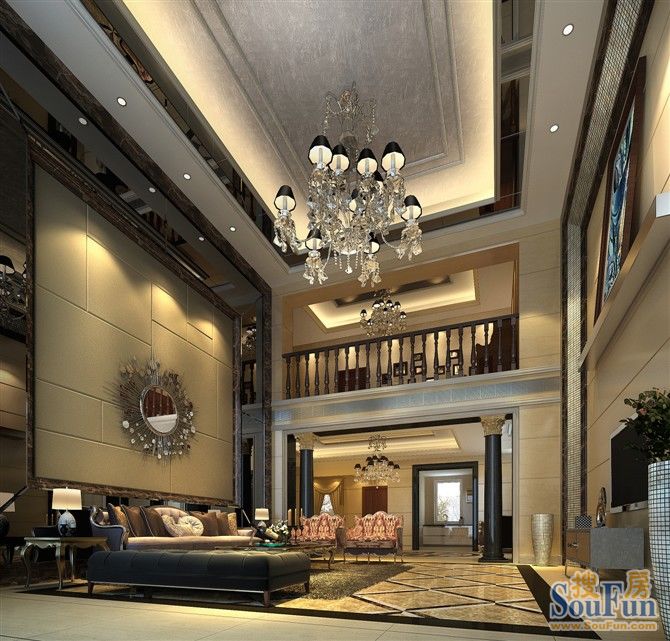 珠江棕榈园-混合型风格-五居室