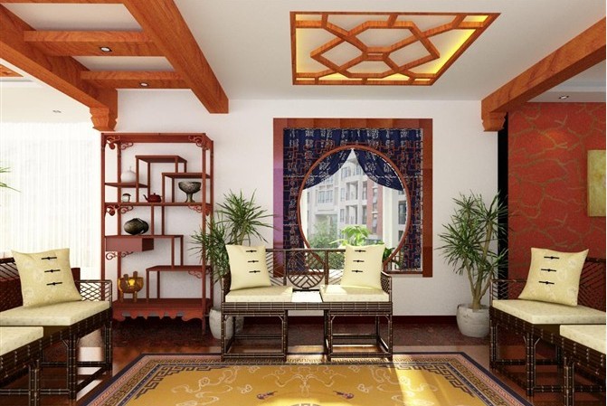成杰苑-中式古典-二居室