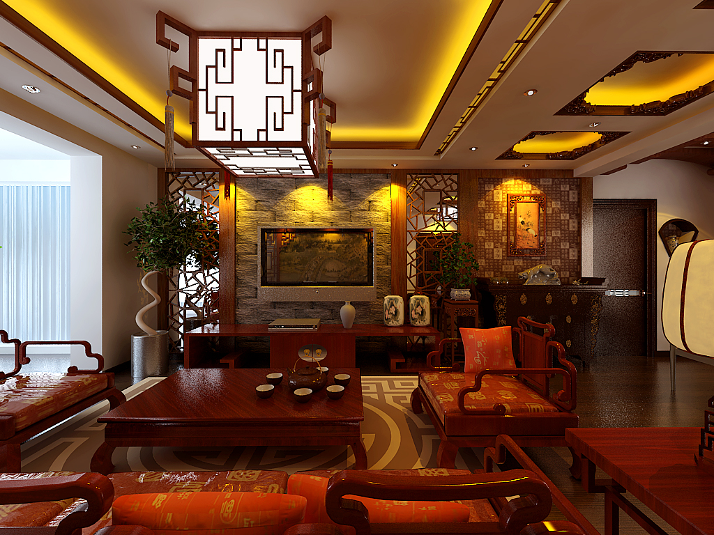 锦联·左岸-中式古典-二居室