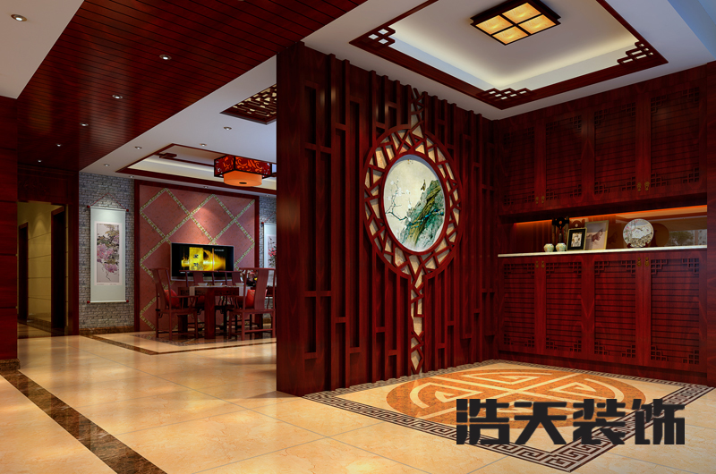 鸿威海怡湾-中式古典-四居室