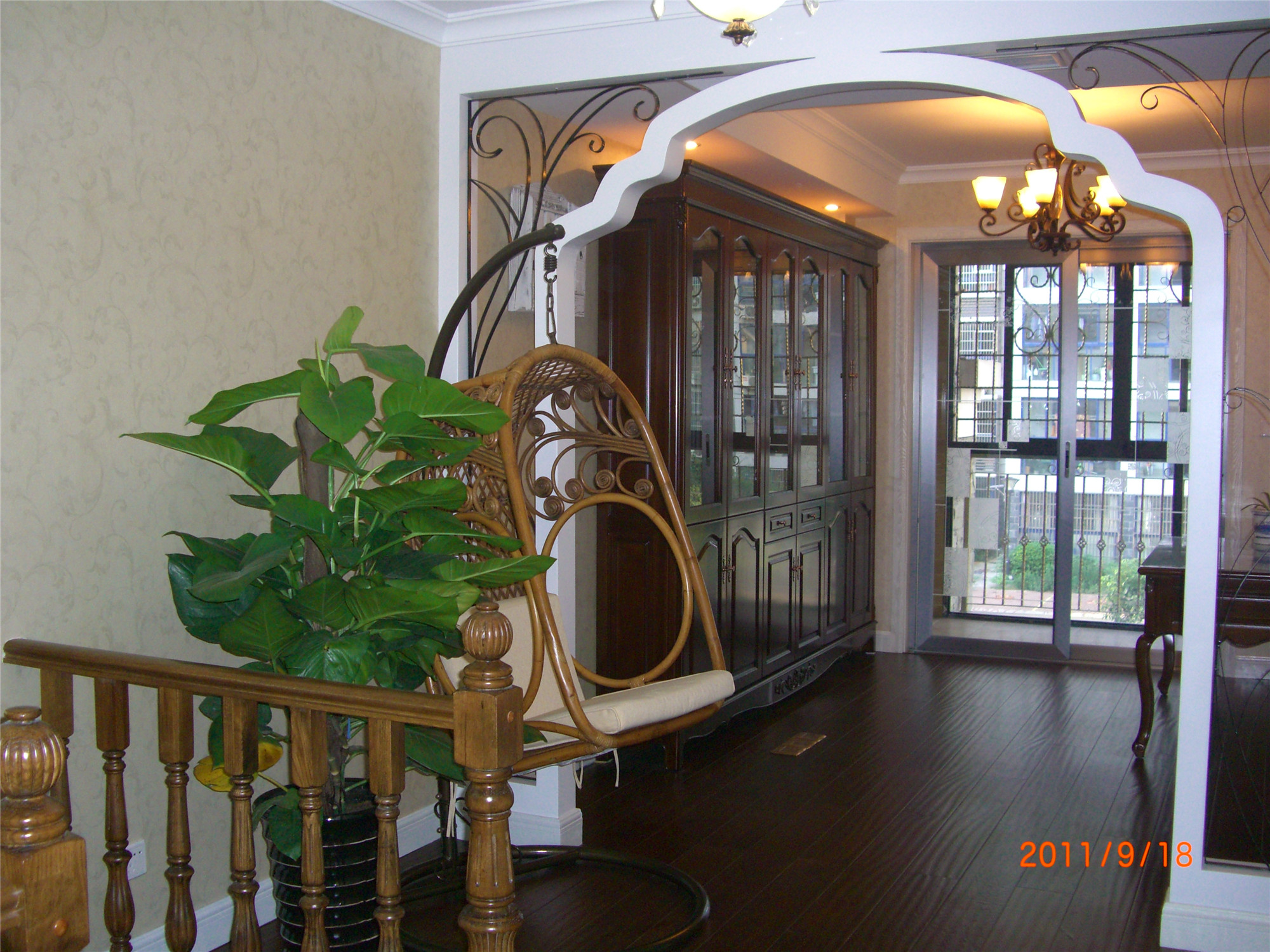 太湖明珠苑别墅-中式风格-四居室