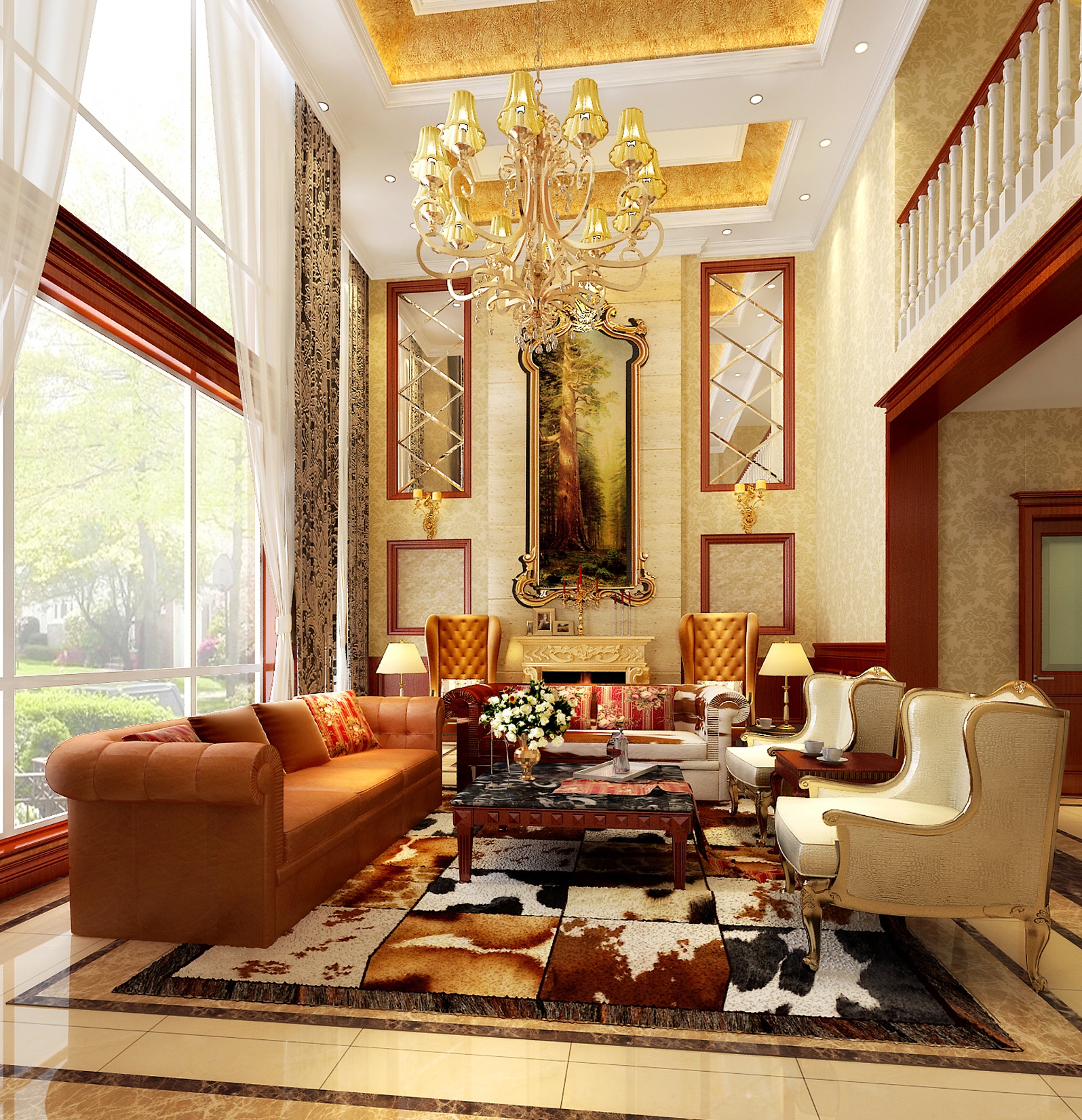 棕榈园-新古典风格-四居室