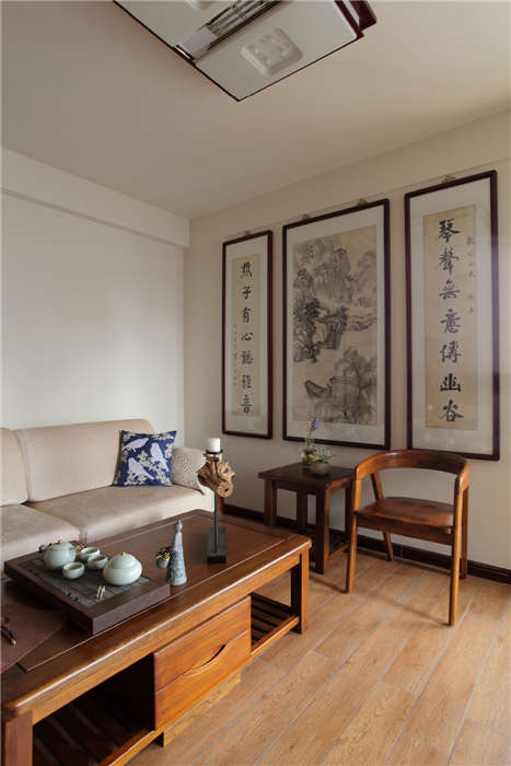 滨江明珠城-中式风格-三居室