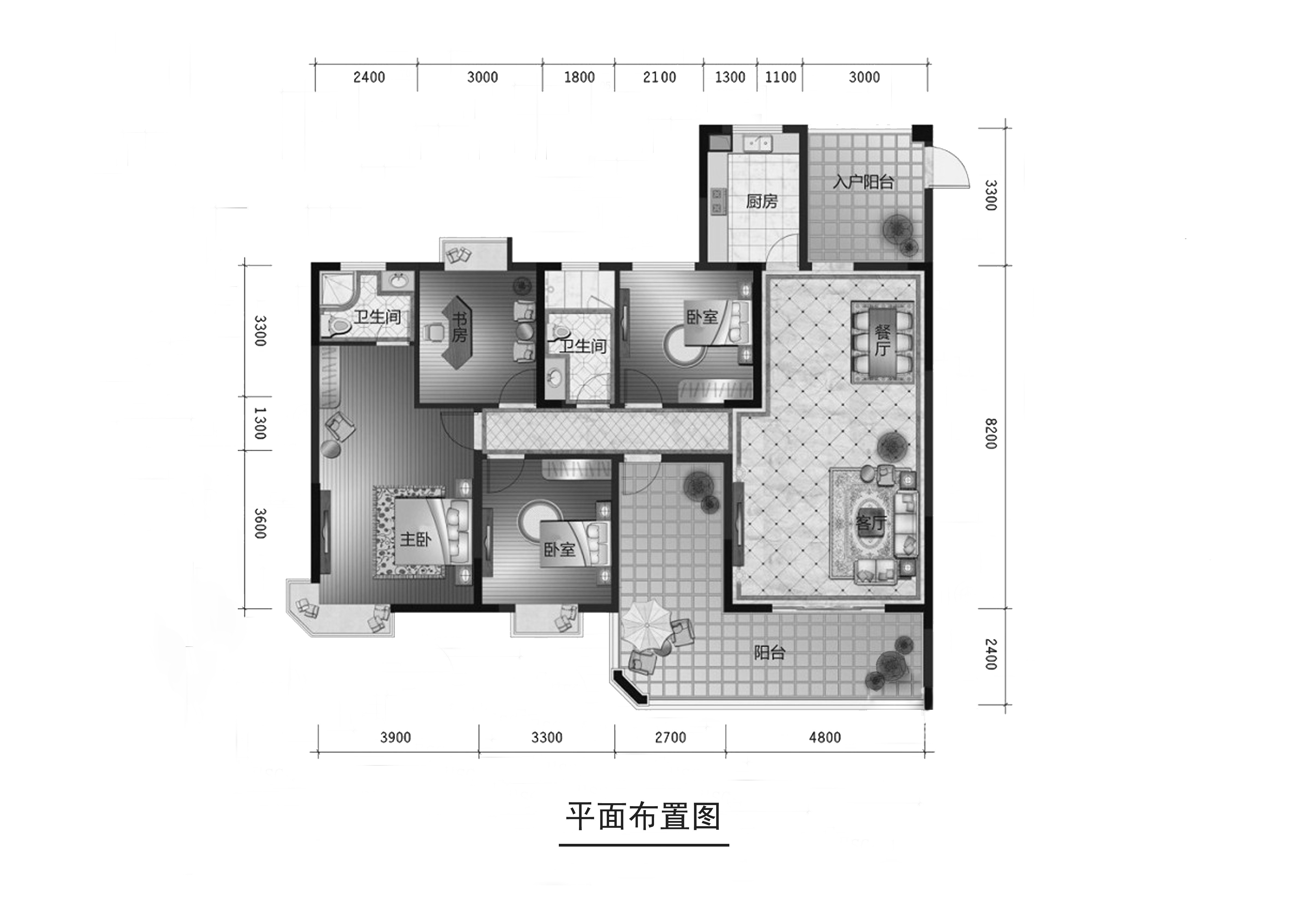 凤凰台-混合型风格-四居室