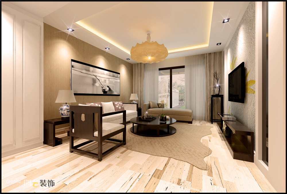 中大国际-现代风格-三居室一厅 精简适用之家