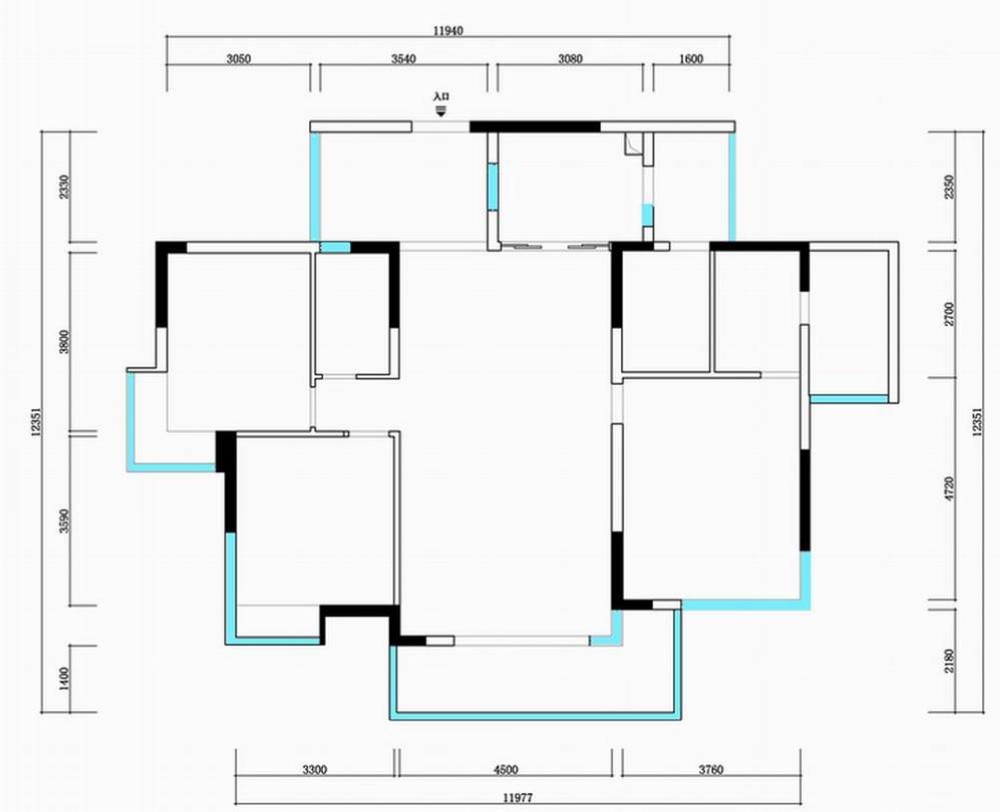 岭南新世界-四居室-144.00平米-装修设计