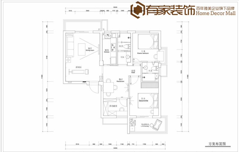【有家装饰】-红星苑--两居室--中式古典