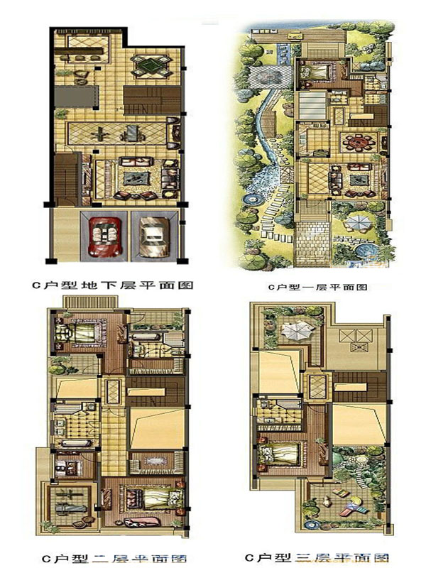 金地自在城—户型图—别墅