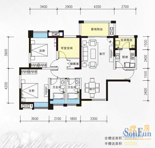 新里柏仕公馆-现代简约-三居室