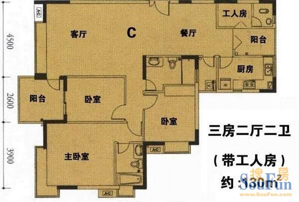 中心區教育房 天健世紀花園 南北通三房 一手業主 紅本在手