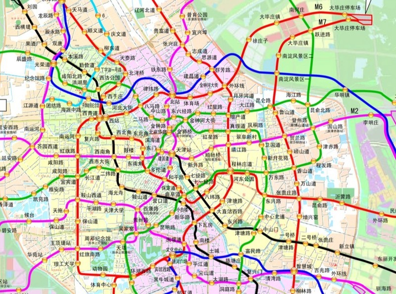 天津地铁规划图(据说是内部人士弄出来的)