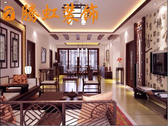 贻成豪庭-中式古典-三居室