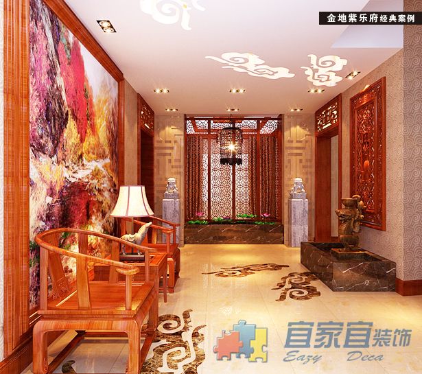 金地紫乐府-中式古典-五居室