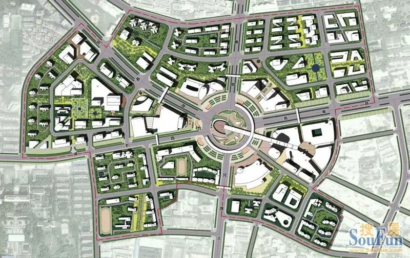 【旧图新说】2011年的光谷广场设计效果图,现在有实现多少-城市之光业