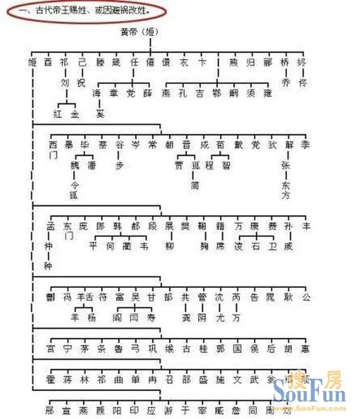从你的姓氏看你的血统