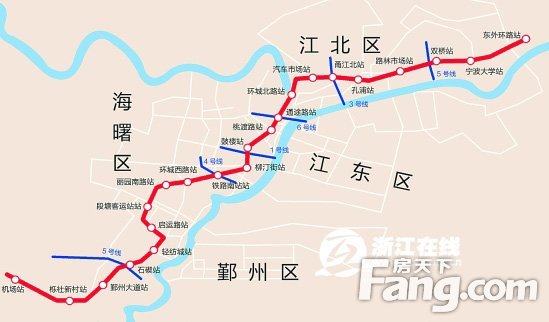 宁波轨道2号线线路图图片