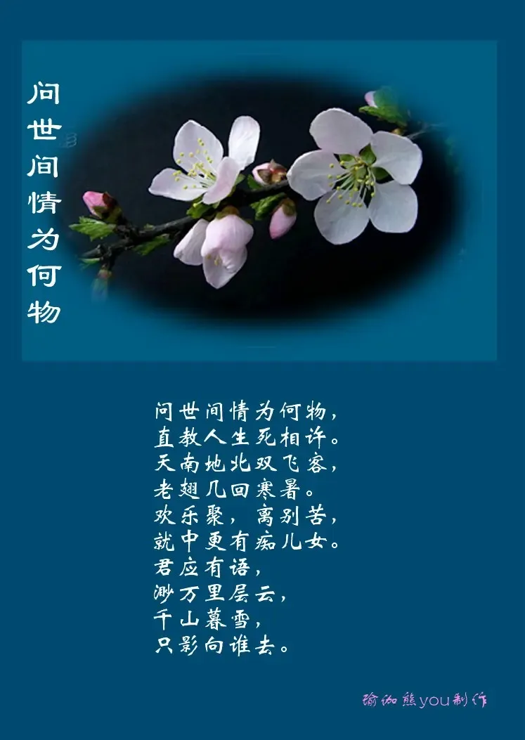 邂逅一首好诗,如同在春之暮野,邂逅一个人,眼波流转,微笑蔓延,黯然