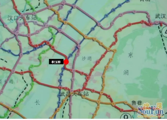 積玉橋同為2號線與5號線的中央地鐵,換乘站-融僑華府業主論壇- 武漢房