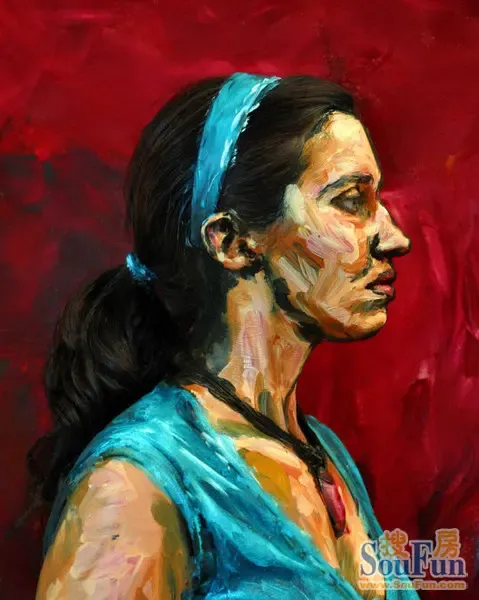 人体真人油画 绝对震撼的行为艺术!