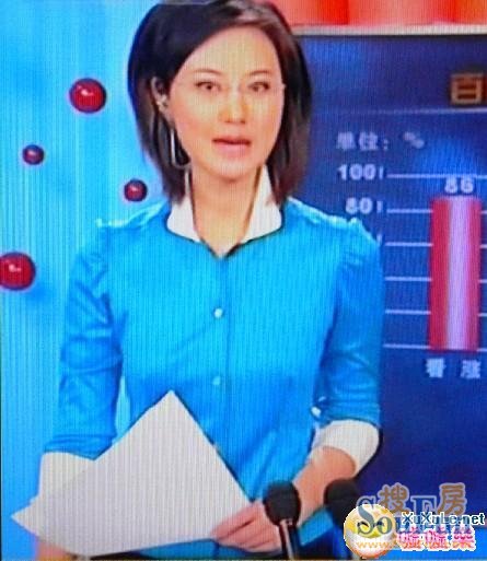 央视女主持人凸点秀 不穿内衣出镜为哪般(图)