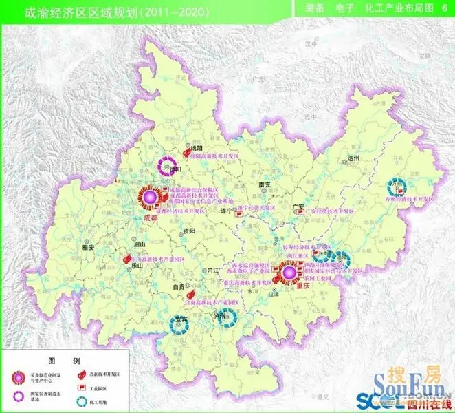 轉貼了《成渝經濟區規劃圖》大夥兒來聊聊-合川寶潤國際業主論壇