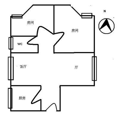 东方花苑大厦户型图