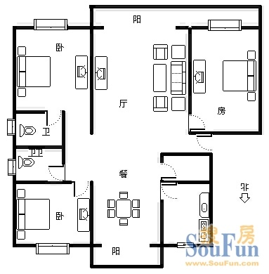 运二小区户型图