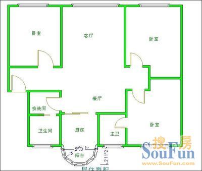 嘉信花园商住楼户型图