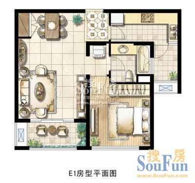蓝色收获户型图