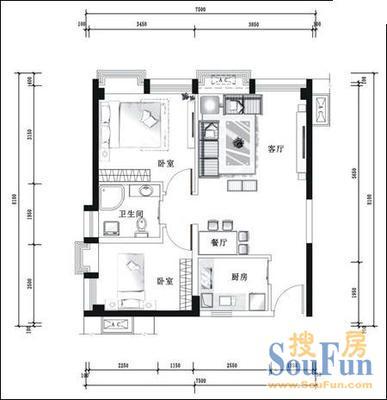 建设路小学宿舍户型图