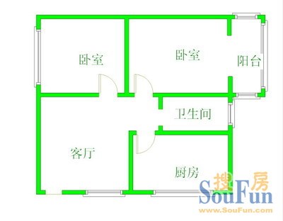 416医院住宅户型图