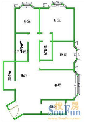 国嘉华庭公寓户型图