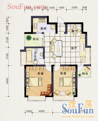 碧水晴天三期户型图