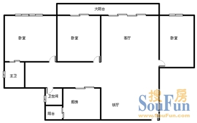 嘉信花园商住楼户型图