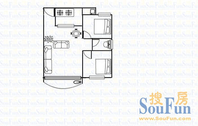 松园里小区户型图
