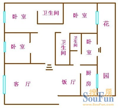 新科庭院户型图