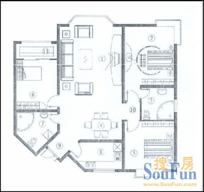 国嘉华庭公寓户型图
