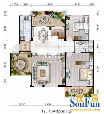 比华利豪园户型图