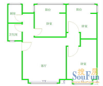 双林北横路129号院户型图