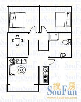 行政学院宿舍户型图