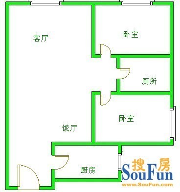 西城公寓户型图