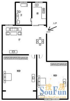 建设路构件公司宿舍户型图