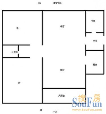 培文公寓户型图