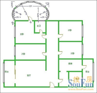 嘉信花园商住楼户型图