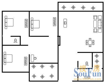 党校住宅小区户型图